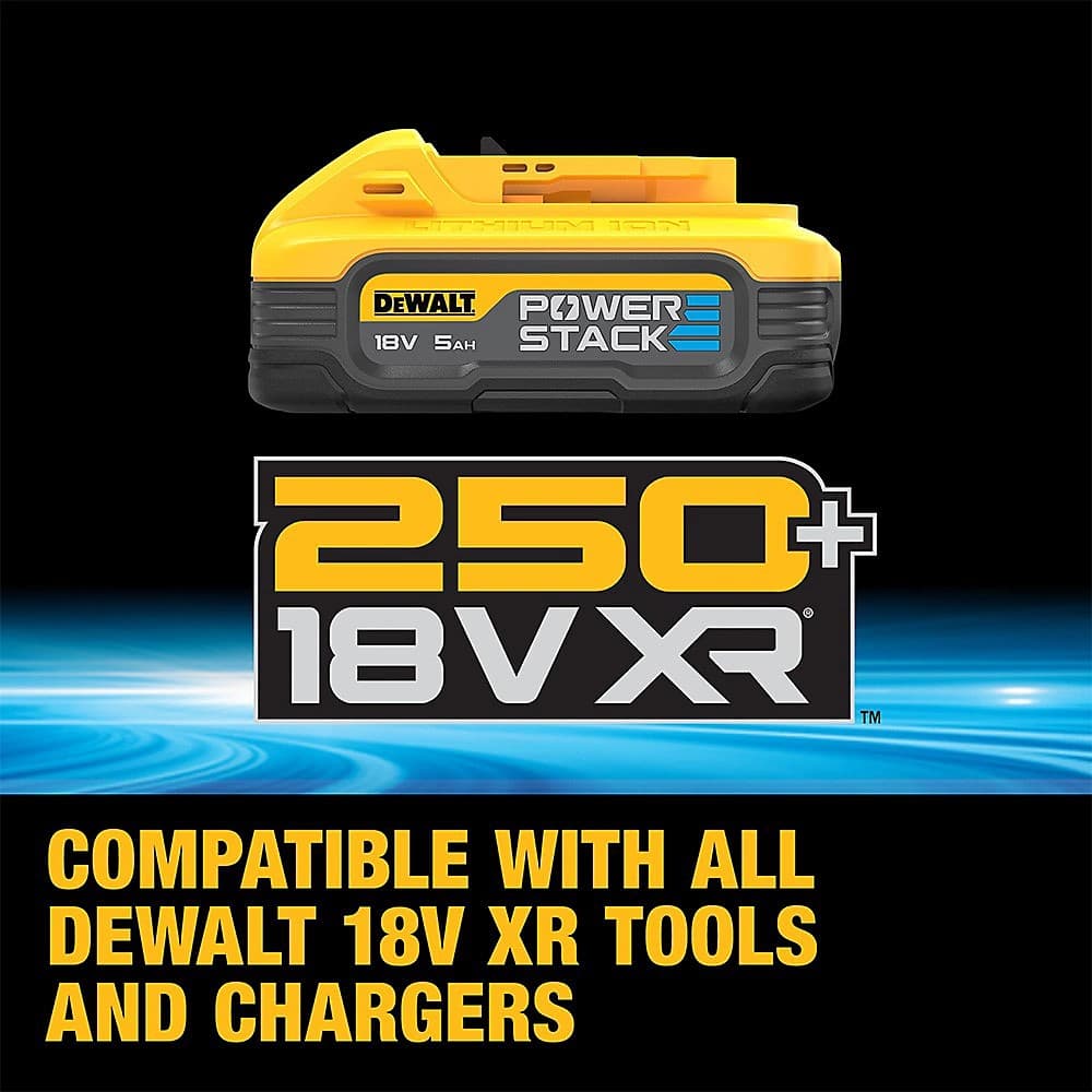 DEWALT DCK2050H2T 18V XR Brushless Combi Drill & Impact Driver Kit 2x 5.0Ah Black - Image 3