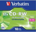 VERBATIM 12x CD-RW Blank CDs - Pack of 10 thumbnail 4