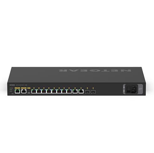 NETGEAR AV Line M4250-10G2XF-PoE++ (GSM4212UX) 12-Port Managed L2/L3 Gigabit Ethernet (10/100/1000) Switch with 8 x Ultra90 PoE++ (720W), 2 x 1G and 2 x 10G SFP+, 1U Black - Image 2
