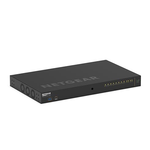 NETGEAR AV Line M4250-10G2XF-PoE++ (GSM4212UX) 12-Port Managed L2/L3 Gigabit Ethernet (10/100/1000) Switch with 8 x Ultra90 PoE++ (720W), 2 x 1G and 2 x 10G SFP+, 1U Black - Image 3