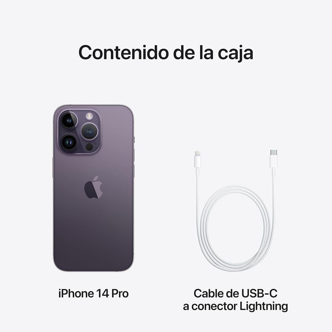 Apple iPhone 14 Pro, 128GB, Deep Purple - Image 5