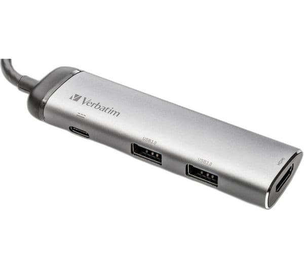 VERBATIM 49140 USB Type-C Hub Grey - Image 1