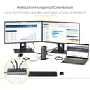 StarTech DK30A2DHU USB-C USB-A Dock - Hybrid Universal USB 3.0 Docking Station for USB-C or USB-A Laptop - Dual Monitor 4K 60Hz HDMI/DisplayPort - 6x USB-A, GbE - USB 5Gbps - Windows/Mac thumbnail 2