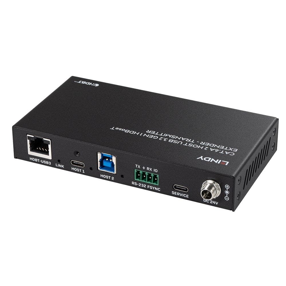 Lindy 100m Cat.6A 2 Host USB 3.2 Gen 1 HDBaseT Extender - Image 2