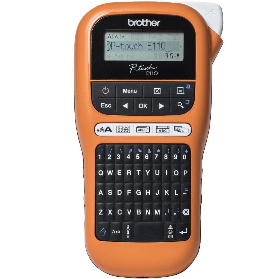Brother P-touch E110 Label Printer - German QWERTZ Keyboard