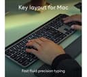 Logitech MX Keys S for Mac Wireless Illuminated Keyboard UK QWERTY - Space Grey thumbnail 2