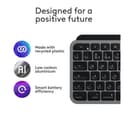 Logitech MX Keys S for Mac Wireless Illuminated Keyboard UK QWERTY - Space Grey thumbnail 5