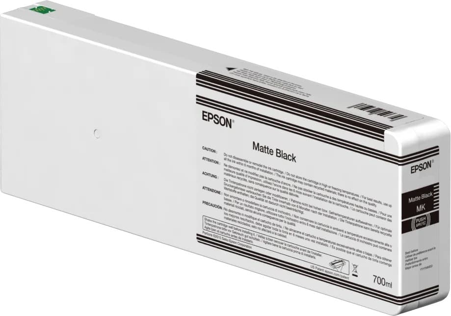 Epson T55K8 UltraChrome HDX/HD 700ml Ink Cartridge for SureColor SC-P6000/P7000/P8000/P9000 - Matte Black