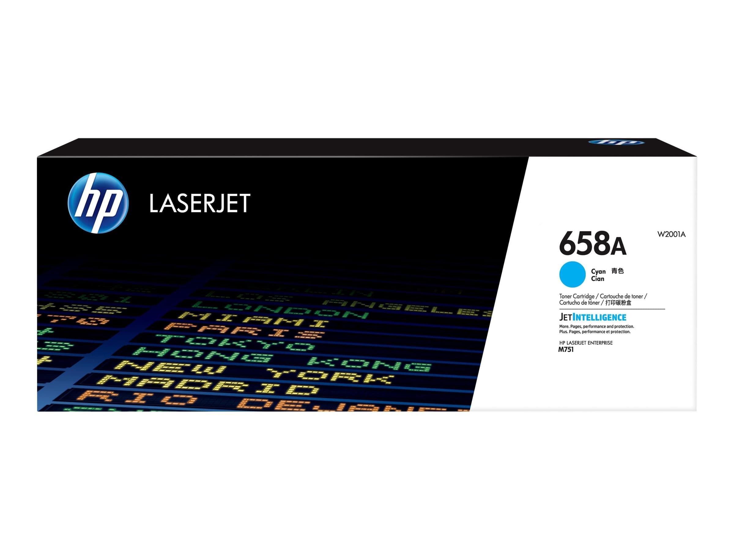 HP 658A - cyan - original - LaserJet - toner cartridge (W2001A)