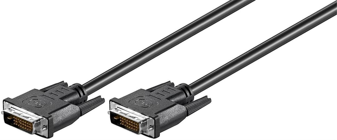 DVI-D 24+1-pin 2m M-M Black - Image 1