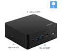 MSI Cubi NUC 1M Mini Desktop PC - Intel® Core™ 3, 512 GB SSD, Black thumbnail 3
