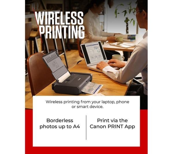 CANON MAXIFY BX110 Wireless Inkjet Portable Printer with Battery - Image 5