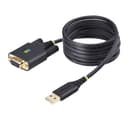 StarTech.com 6.6ft (2m) USB to Null Modem Serial Adapter Cable, COM Retention, FTDI, USB-A to DB9 RS232, Interchangeable DB9 Screws/Nuts, Windows/macOS/Linux thumbnail 1