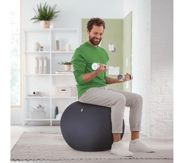 LEITZ Ergo Active Sitting Ball - Dark Grey, 65 cm - Image 4