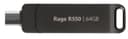 Patriot Memory Rage R550 USB flash drive 64 GB USB Type-A / USB Type-C 3.2 Gen 1 (3.1 Gen 1) Black thumbnail 1