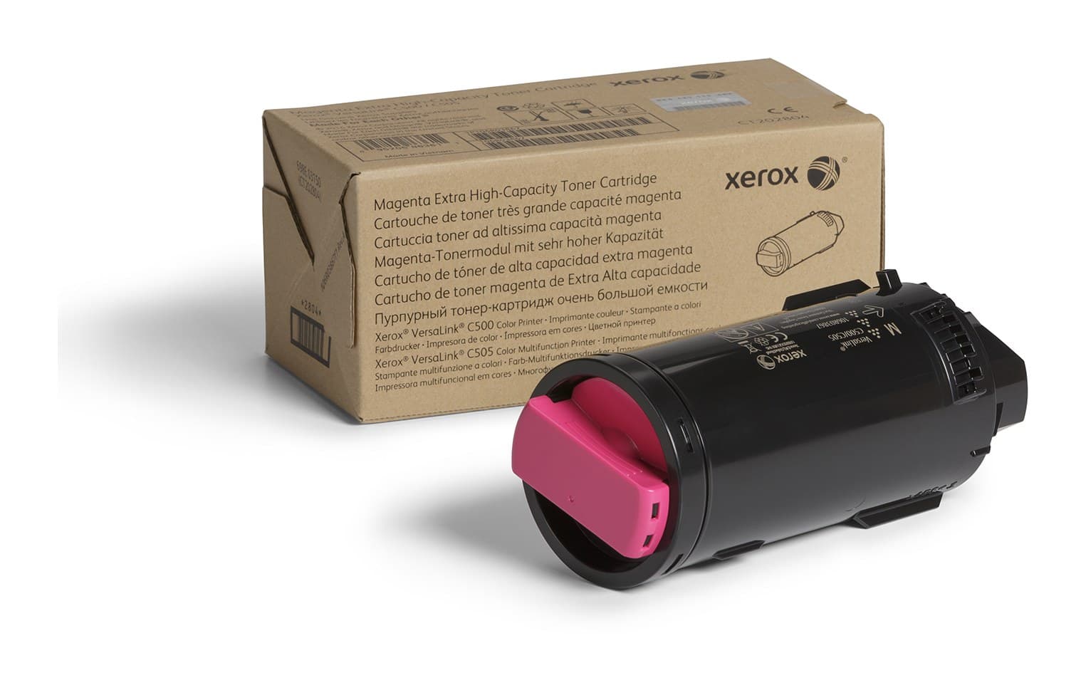 Xerox Genuine ® VersaLink® C500 Color Printer​/​C505 Color Multifunction Printer Magenta Extra High capacity Toner Cartridge (9000 Pages) - 106R03874