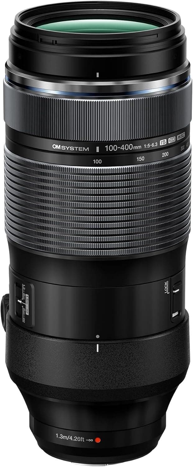OM SYSTEM M.Zuiko DIGITAL ED 100-400mm F5.0-6.3 IS Super Telephoto Zoom Lens Suitable for all MFT Cameras - Black - Image 1