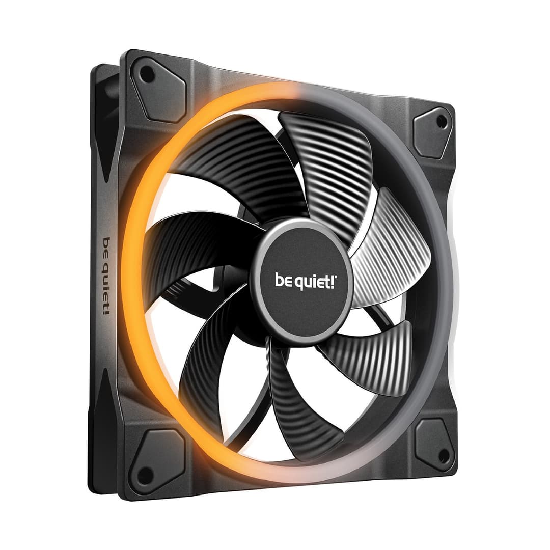 be quiet! Light Wings 140mm PWM Reverse Blades Case Fan - Black - Image 1