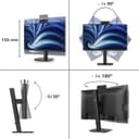 Philips 3000 series 24B2N3200JH/00 computer monitor 60.5 cm (23.8") 1920 x 1080 pixels Full HD IPS LCD 120 Hz 5MP Webcam USB-C Black thumbnail 3