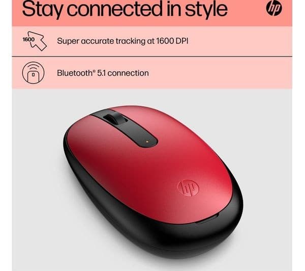 HP 240 Wireless Mouse Red - Image 2