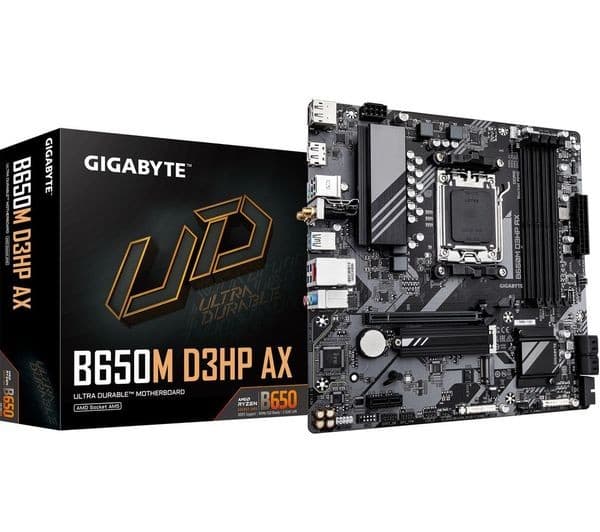 GIGABYTE B650M D3HP AX AM5 Micro ATX DDR5 Wi-Fi 6E Motherboard - Image 2