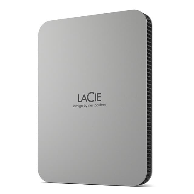 LaCie Mobile Drive 4TB External Hard Drive USB-C Silver - Image 2