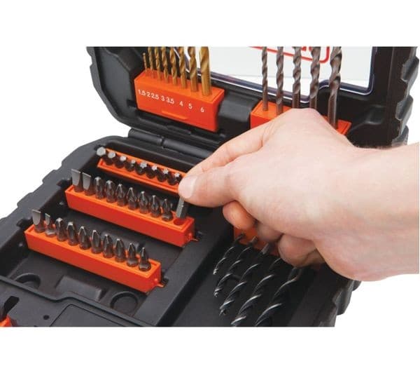 BLACK + DECKER A7232-XJ 50-Piece Drill Bit Set - Black - Image 3