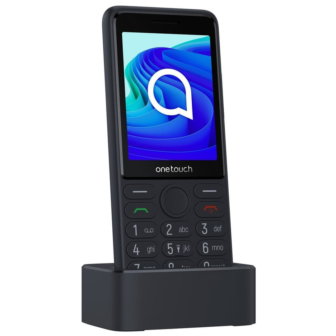 TCL onetouch 4042S 4G Dual SIM Mobile Phone 2.8 inch 48MB RAM 128MB Storage with Charging Cradle - Black - Image 2