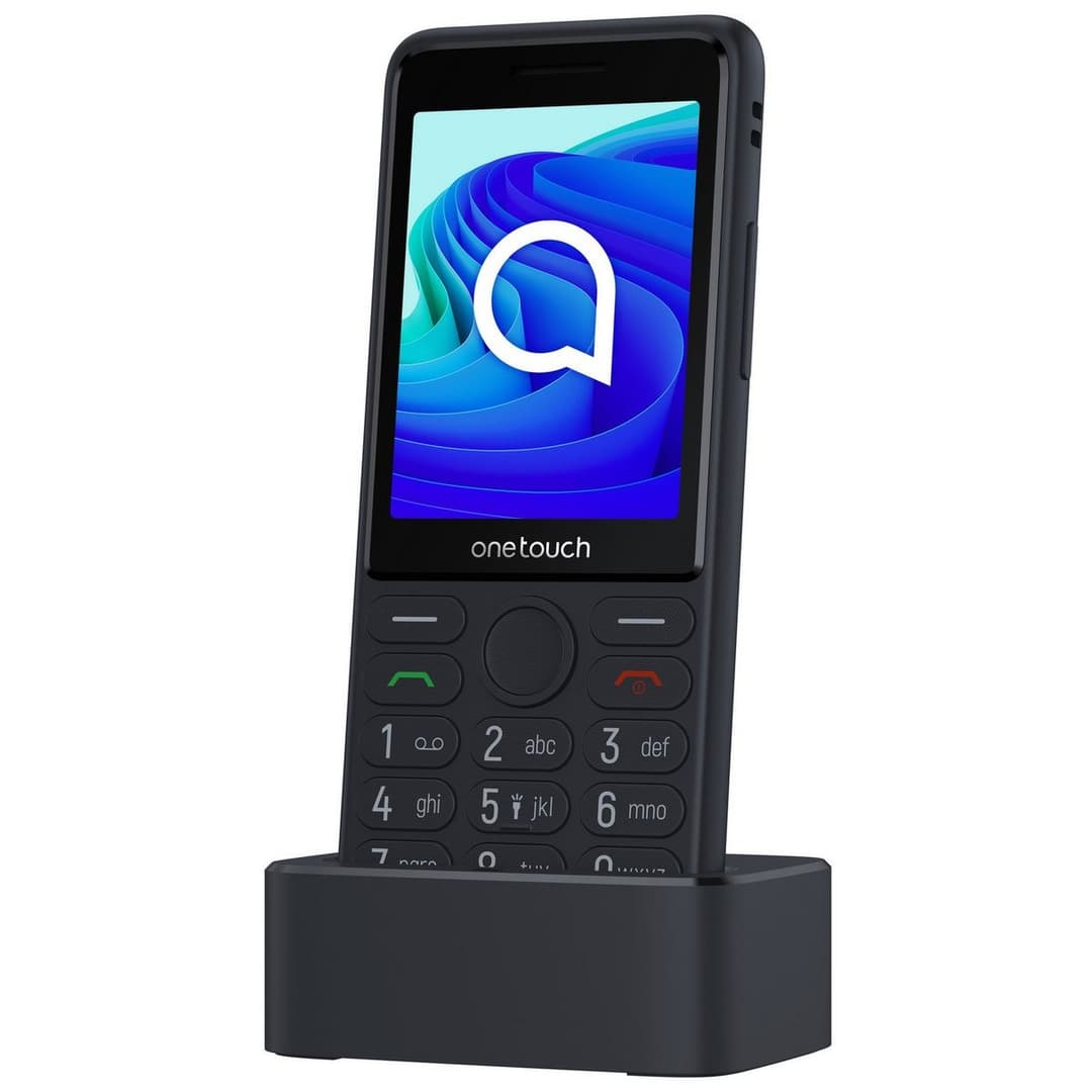 TCL onetouch 4042S 4G Dual SIM Mobile Phone 2.8 inch 48MB RAM 128MB Storage with Charging Cradle - Black - Image 4
