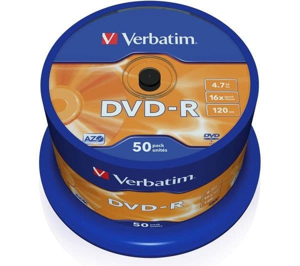 VERBATIM Azo 16x Speed DVD-R Blank DVDs - Pack of 50 - Image 2