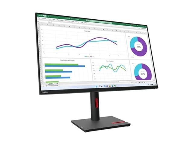 Lenovo ThinkVision T32h-30 31.5" QHD 2560 x 1440 IPS USB-C Docking Monitor - Raven Black - Image 7