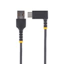 StarTech.com 1ft (30cm) USB-A to USB-C Fast Charging Cable, Rugged, Right-Angled, Charge & Sync, 3A, USB 2.0, TPE Jacket and Aramid Fiber - USB Charging Cord thumbnail 3