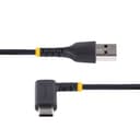 StarTech.com 1ft (30cm) USB-A to USB-C Fast Charging Cable, Rugged, Right-Angled, Charge & Sync, 3A, USB 2.0, TPE Jacket and Aramid Fiber - USB Charging Cord thumbnail 4