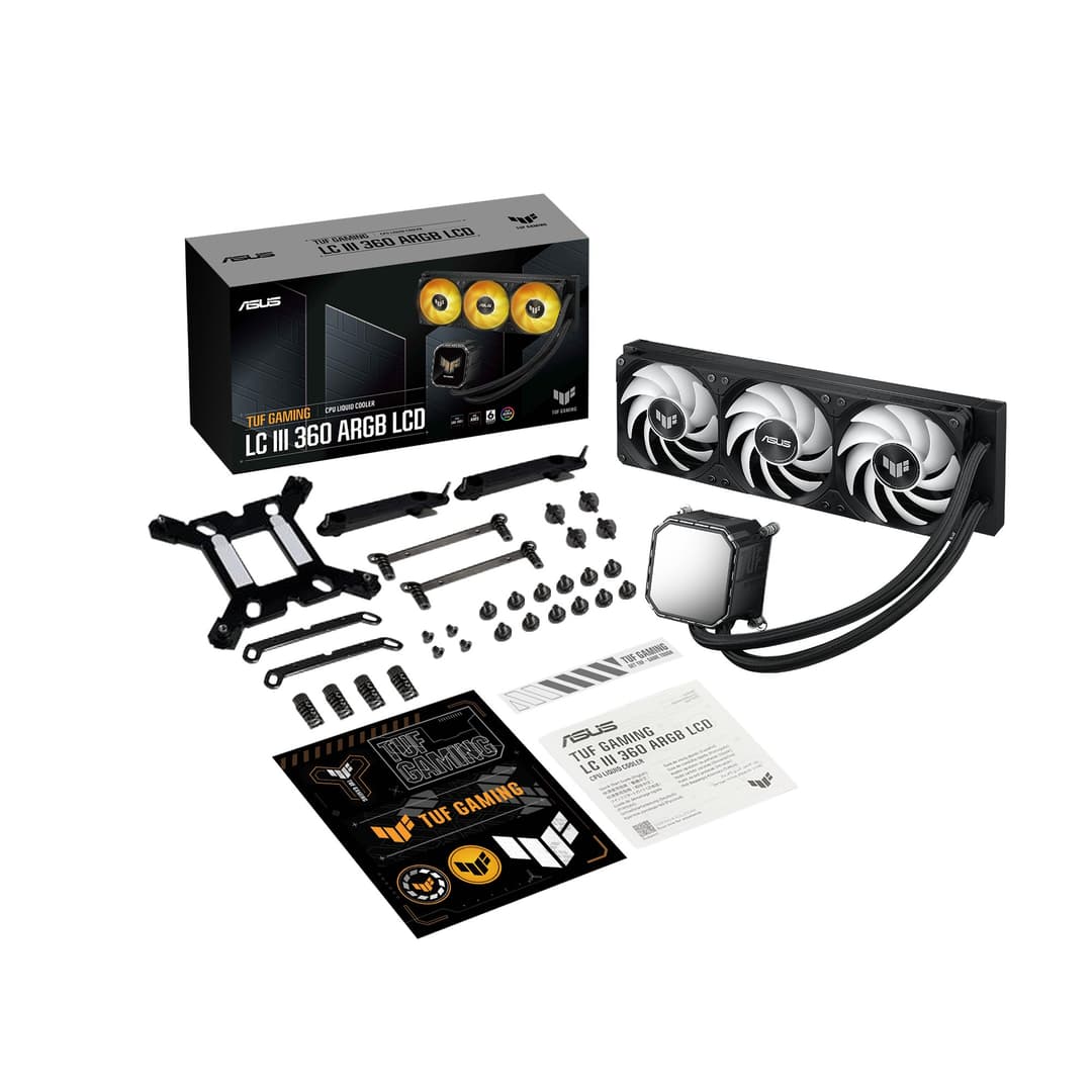 ASUS TUF Gaming LC III 360 ARGB LCD 360mm AIO Liquid CPU Cooler - Black - Image 8