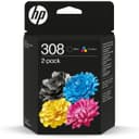 HP 308 Original Ink Cartridge Pack of 2 - Black & Tri-Colour thumbnail 1