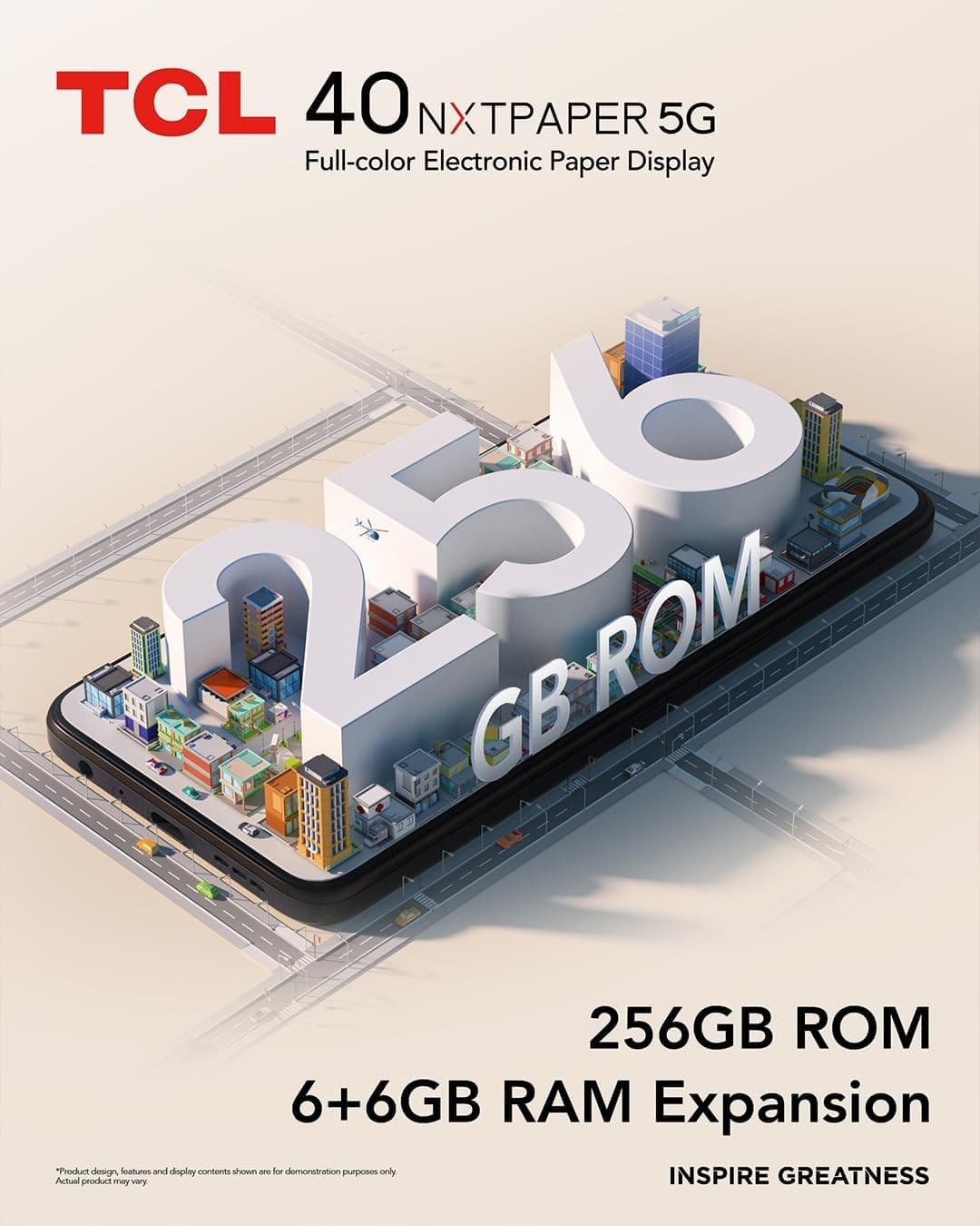 TCL 40 NXTPAPER 5G 256GB 6GB RAM Starlight Black - Image 3