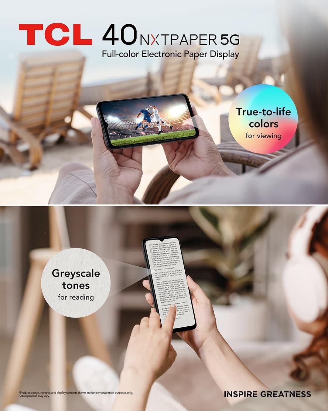 TCL 40 NXTPAPER 5G 256GB 6GB RAM Starlight Black - Image 6