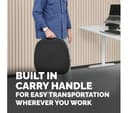 FELLOWES Breyta Wedge Seat Cushion with Cover - Black thumbnail 7