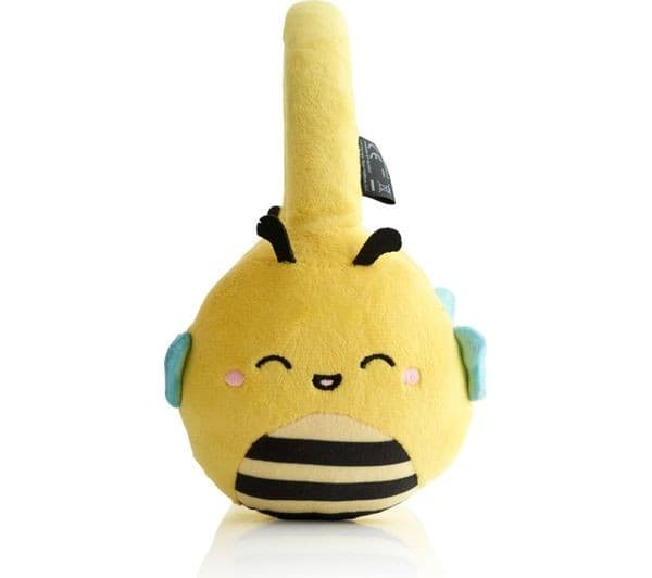 LAZERBUILT Squishmallows Sunny Plush Wireless Bluetooth Headphones - Yellow - Image 2