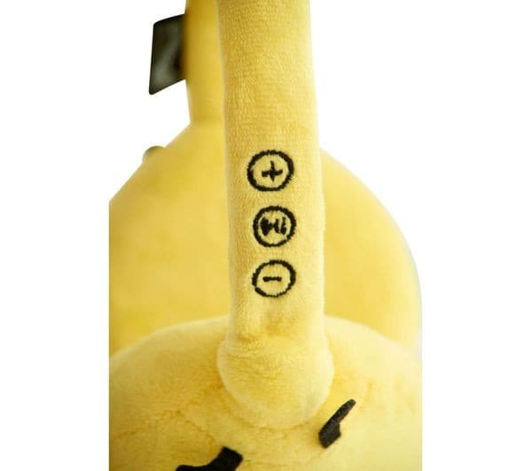 LAZERBUILT Squishmallows Sunny Plush Wireless Bluetooth Headphones - Yellow - Image 3