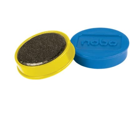 Nobo Magnetic Whiteboard Magnets 10 pack 38mm Assorted Coloured Magnets 1915318 - Image 3