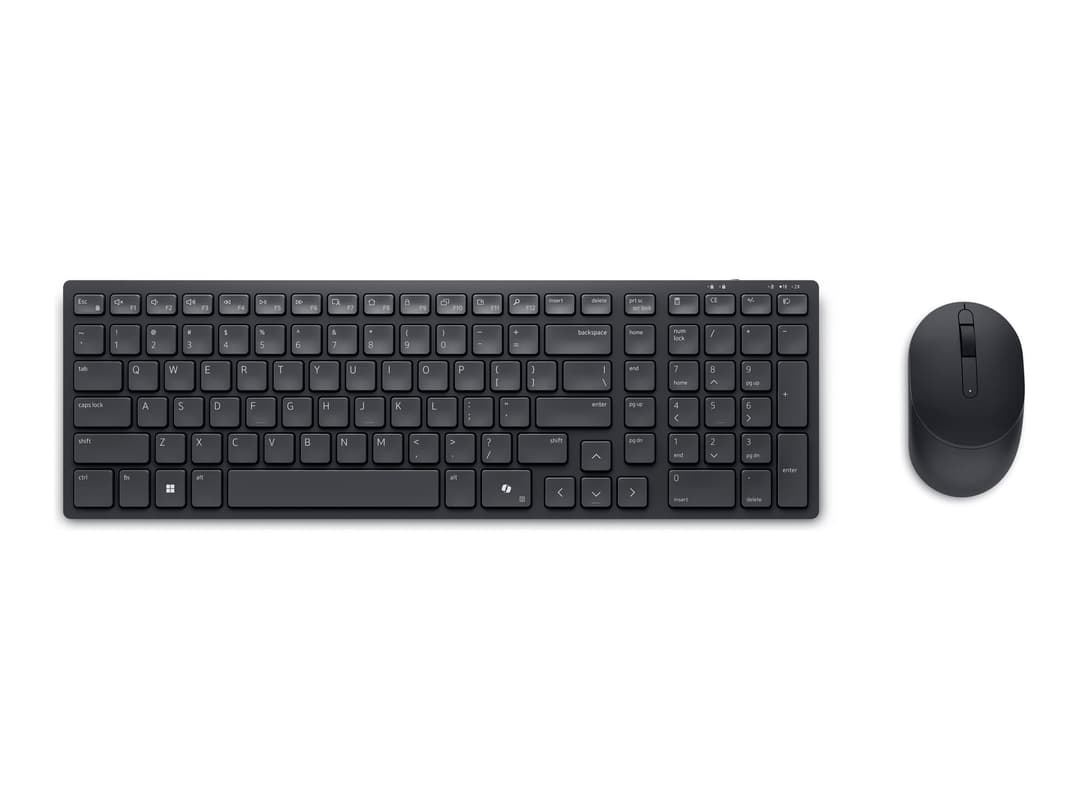 Dell Pro KM555 Silent Compact Wireless Keyboard and Mouse Set - Black - QWERTY UK - Image 1