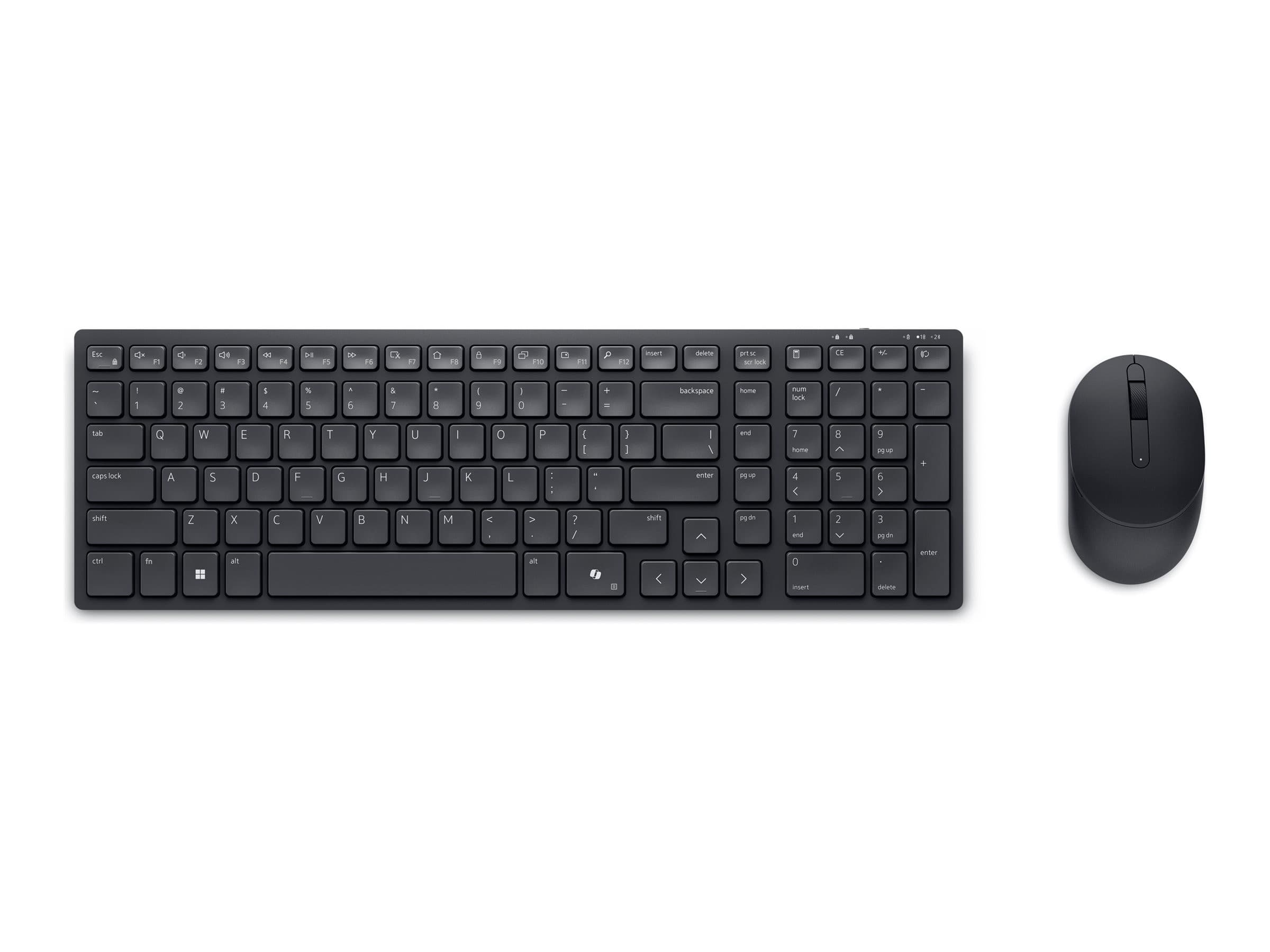 Dell Pro KM555 Silent Compact Wireless Keyboard and Mouse Set - Black - QWERTY UK