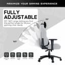 Anda seat Luna Large Ergo Office Gaming Chair - Grey Fab thumbnail 4