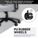 Anda seat Luna Large Ergo Office Gaming Chair - Grey Fab thumbnail 9
