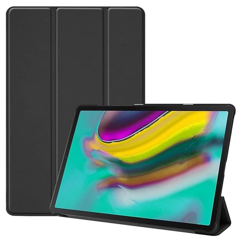 CoreParts Tri-folded Leather Case for Samsung Galaxy Tab S5e 10.5" (SM-T720/T725) - Black - Image 1