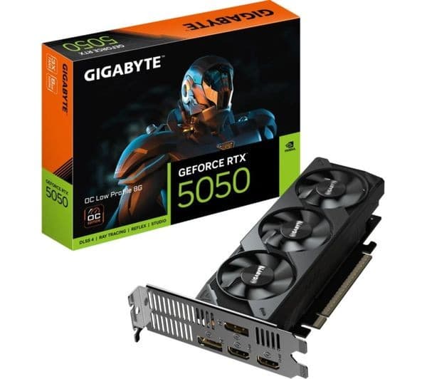 GIGABYTE GeForce RTX 5050 8 GB GDDR6 Low Profile OC Graphics Card
