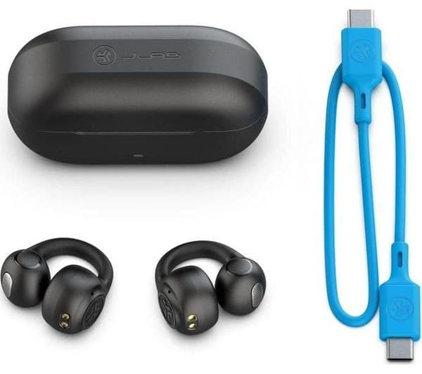 JLab Flex Open Earbuds Black - Image 2