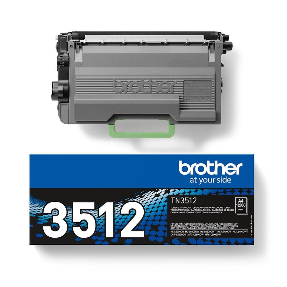Brother TN3512 Black Toner 12000 Page Yield - Image 1