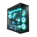 Arctic Xtender ARGB Mirror Tempered Glass w/ Vertical Mount Mid Tower PC Case - Black thumbnail 5